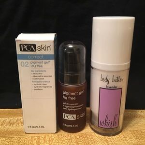 PCA pigment gel & Whish Lavender Body Butter